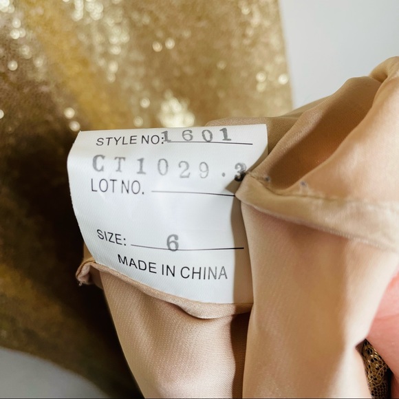 Bari Jay gold sequin dress - Picture 9 of 11